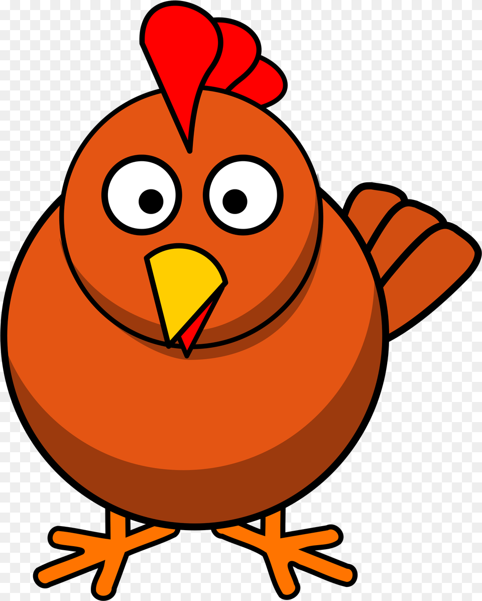 French Fries Clipart Chicken Chicken Cartoon Background, Animal, Beak, Bird Free Png Download