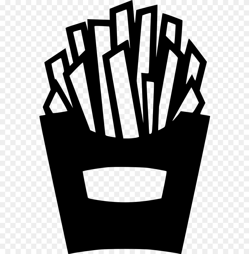 French Fries Finger Chips French Fries Icon, Stencil, Mailbox Free Transparent Png