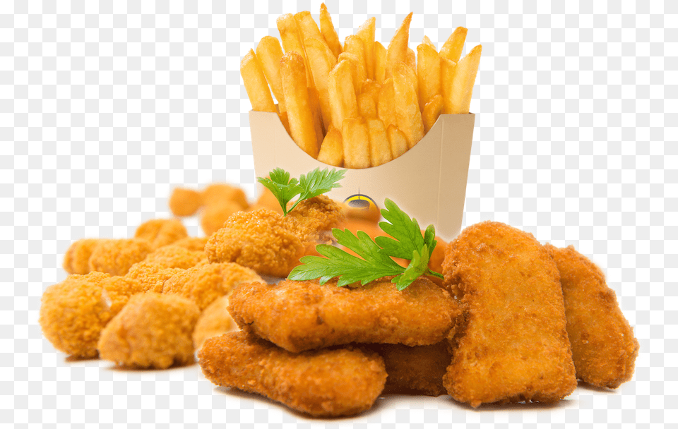 French Fries High Quality Nuggets And Fries, Food, Fried Chicken Png Image