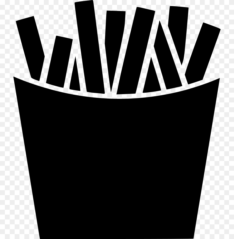 French Fries Icon Download, Stencil Free Transparent Png