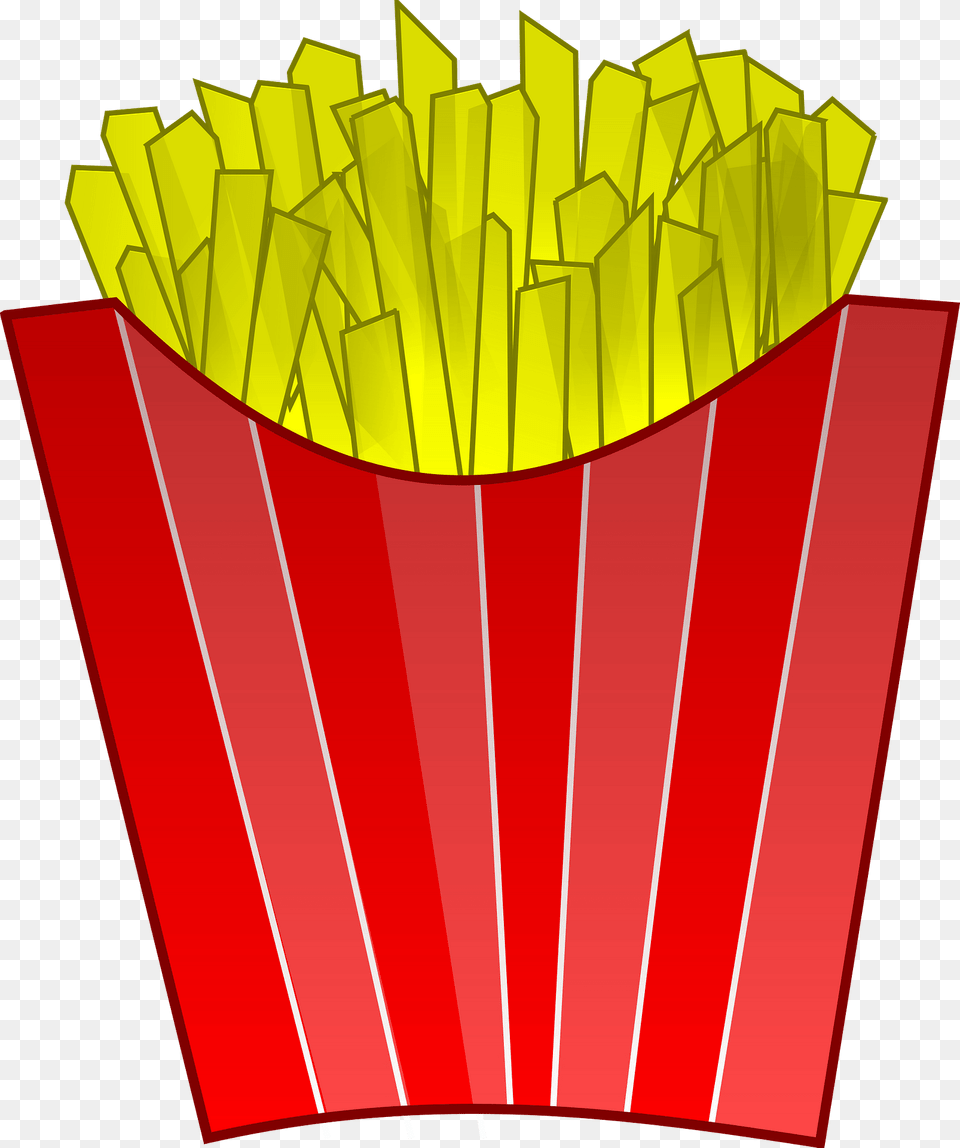 French Fries In A Red Carton Clipart, Food Png