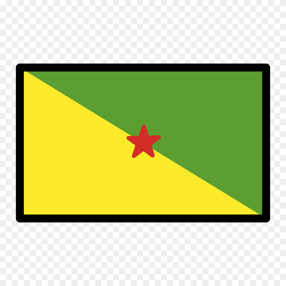 French Guiana Flag Emoji Clipart, Leaf, Plant, Blackboard Free Png Download