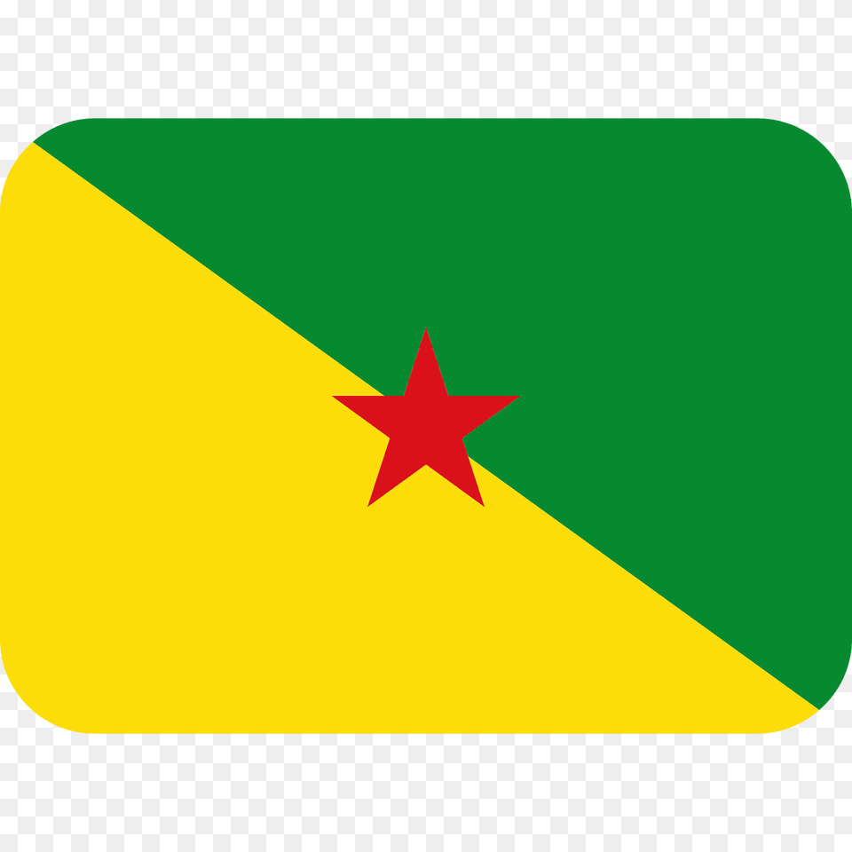 French Guiana Flag Emoji Clipart, Star Symbol, Symbol Png