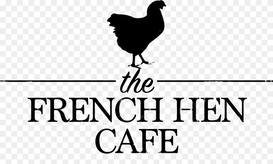 French Hen Cafe Logo Distressed The French Hen Cafe, Animal, Bird, Chicken, Fowl Png