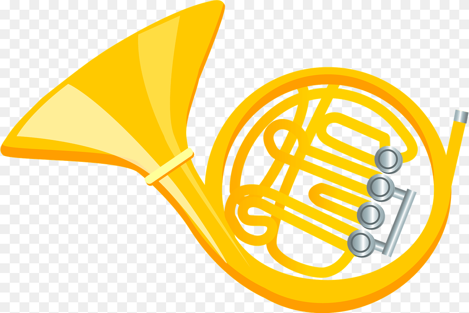 French Horn Clipart, Brass Section, Musical Instrument, French Horn Png