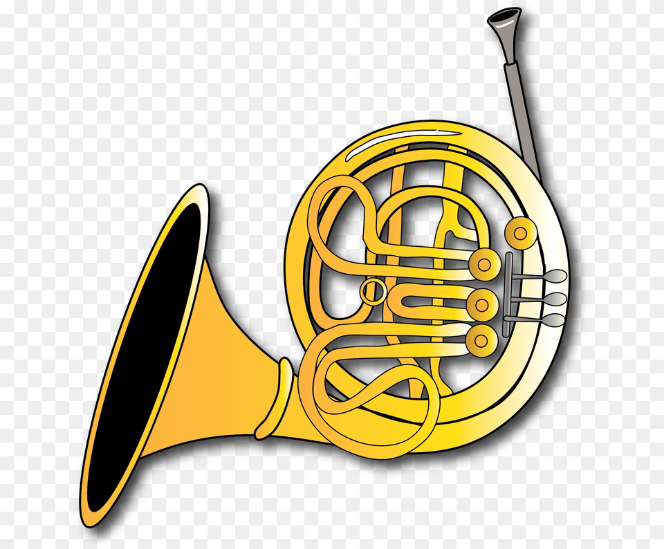 French Horn Clipart At Getdrawings Graphic Design, Brass Section, Musical Instrument, French Horn Png
