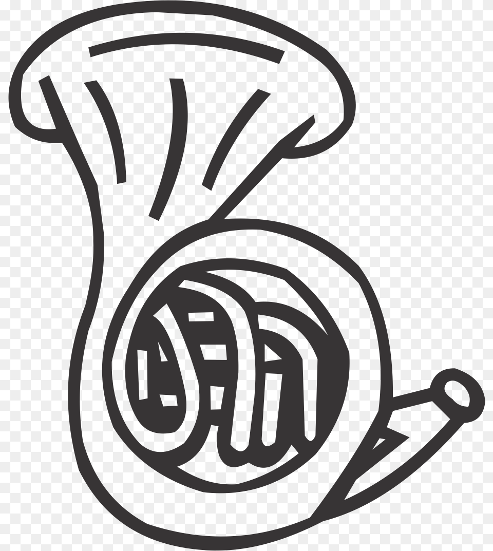 French Horn Illustration, Brass Section, Musical Instrument, Smoke Pipe, French Horn Free Png Download