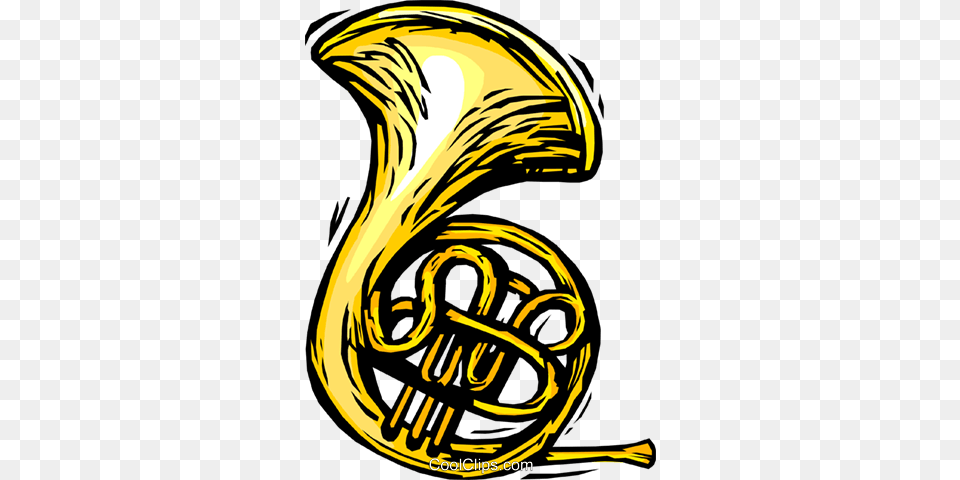 French Horn Royalty Vector Clip Art Illustration Clipart French Horn, Brass Section, Musical Instrument, Person, French Horn Free Transparent Png