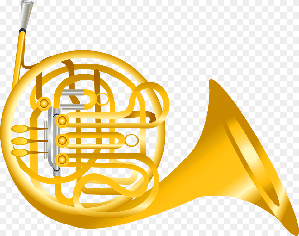 French Horn Transparent Clipart French Horn Clipart, Brass Section, Musical Instrument, French Horn Png