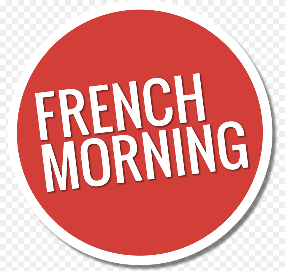French Morning Logo Circle, Sign, Symbol Free Transparent Png