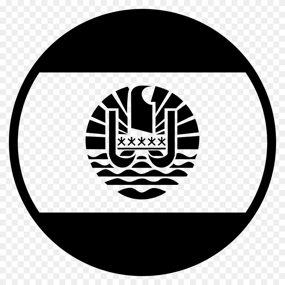 French Polynesia Flag Emoji Clipart, Logo, Disk, Badge, Symbol Free Png