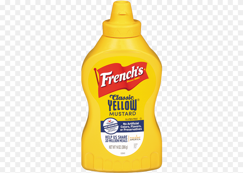 French S Classic Yellow Mustard French39s Yellow Mustard, Food, Bottle, Shaker Free Png Download