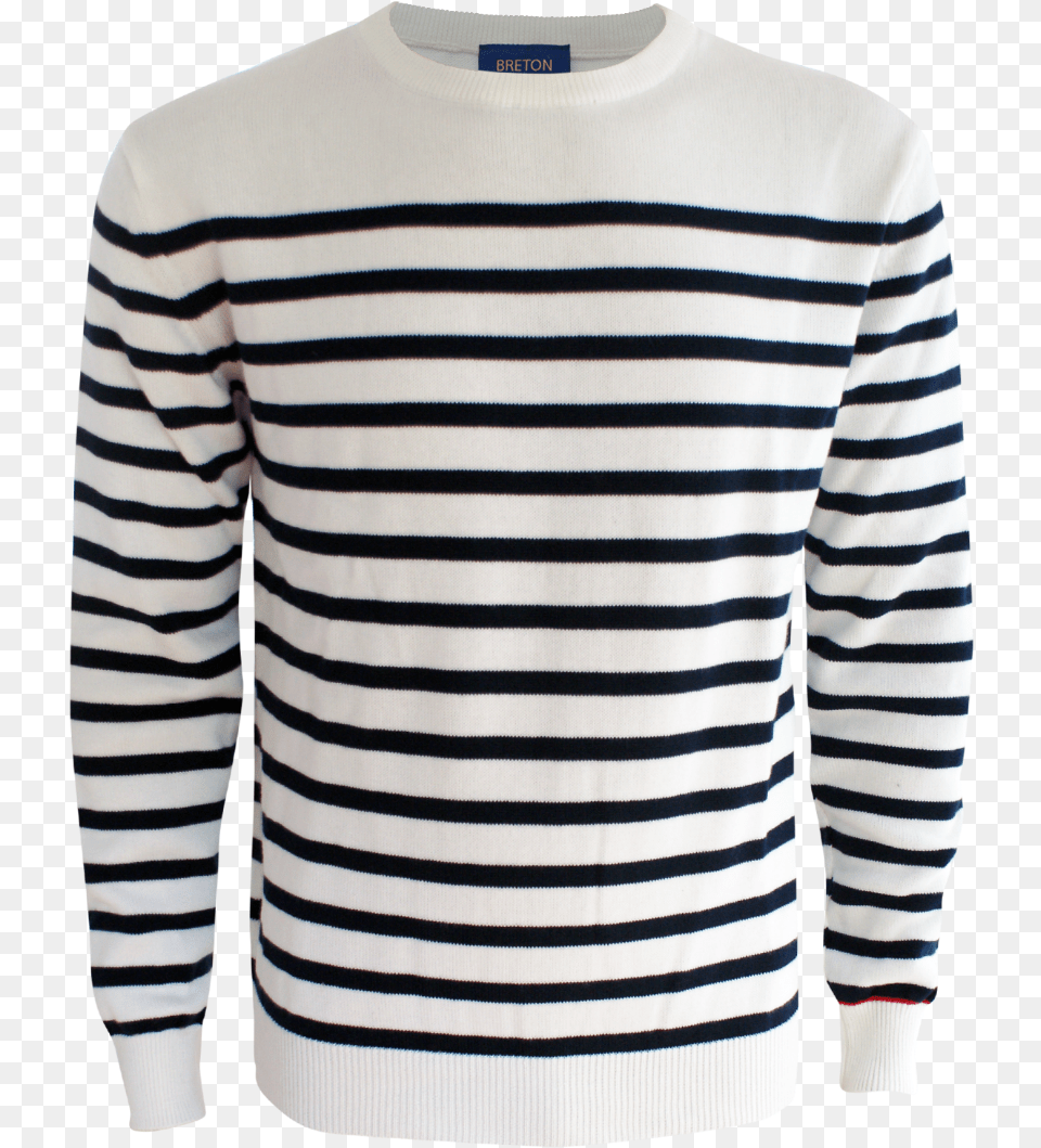 French Sailor Striped Shirt, Clothing, Knitwear, Long Sleeve, Sleeve Png