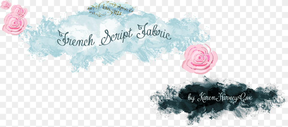 French Script Fabrics Shabby Chic Watercolor Jpg, Flower, Plant, Rose, Cream Free Transparent Png