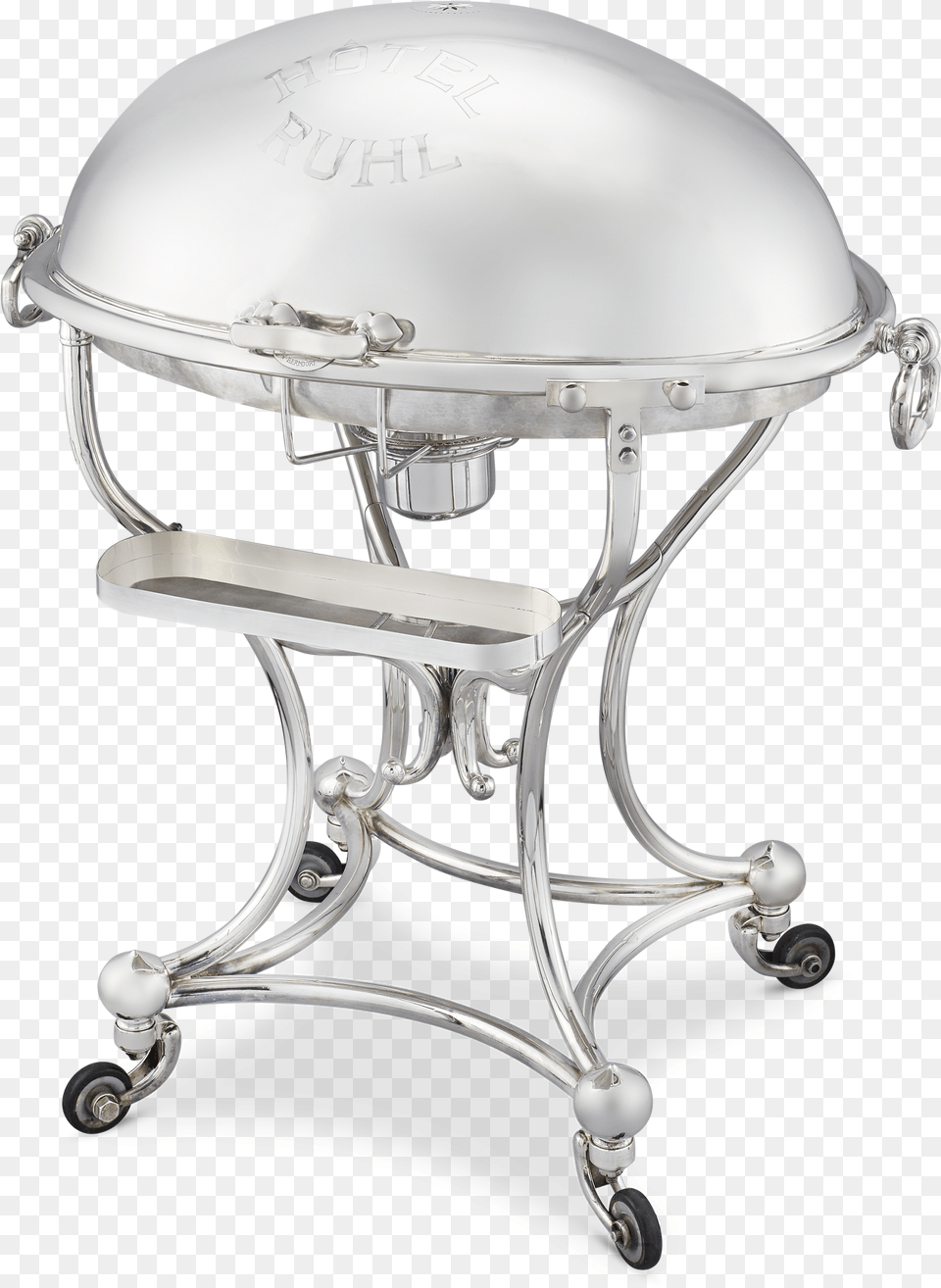 French Silverplate Meat Trolley Outdoor Grill Rack Amp Topper, Helmet, Chandelier, Lamp Free Transparent Png