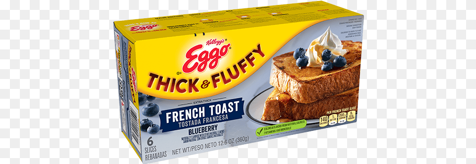 French Toast Thick Fluffy Blueberry Eggo Thick And Fluffy French Toast, Bread, Food, Berry, Fruit Free Png Download