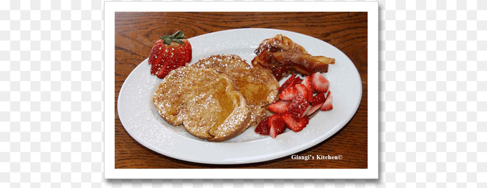 French Toast With Strawberries Copy French Toast, Bread, Food, Meal, Dish Free Png Download