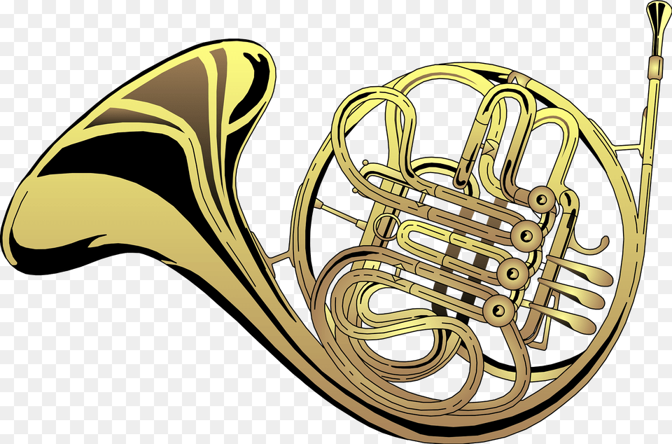 Frenchhorn Clipart, Brass Section, Horn, Musical Instrument, French Horn Free Png Download