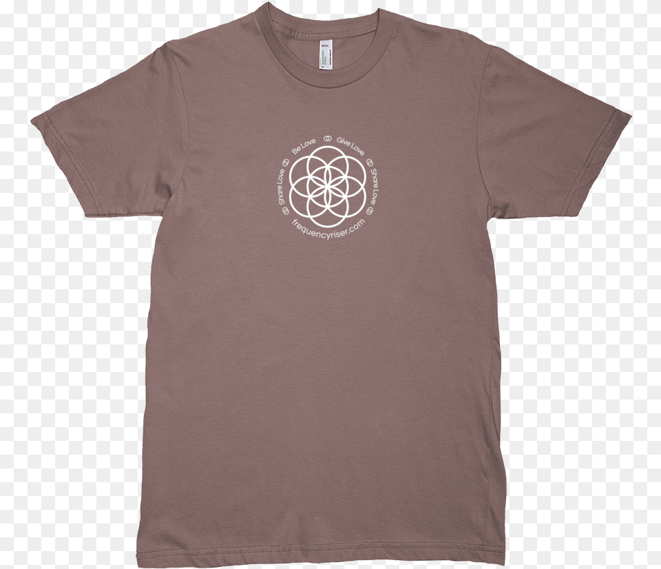 Frequencyriser Seed Of Life Organic Walnut T Shirt Active Shirt, Clothing, T-shirt Free Png Download