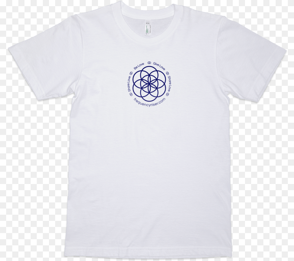 Frequencyriser Seed Of Life Organic White T Shirt Futbolka S Vishitoj Nadpisyu, Clothing, T-shirt, Ball, Football Free Transparent Png
