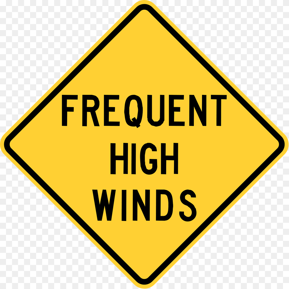 Frequent High Winds Idaho Clipart, Sign, Symbol, Road Sign Png