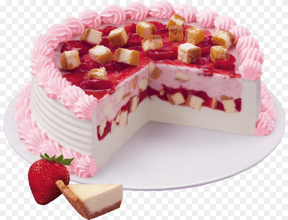 Fresa Cheesecake Blizzard Cake Dairy Queen 8 Cake, Food, Birthday Cake, Cream, Dessert Png