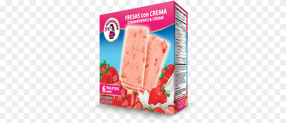 Fresas Con Crema Ice Pop, Berry, Food, Fruit, Plant Png