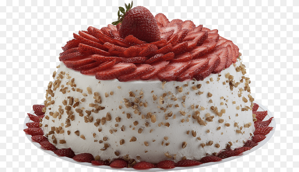 Fresas Con Crema Pastel De Fresas Con Crema Grande, Food, Birthday Cake, Cake, Cream Free Png
