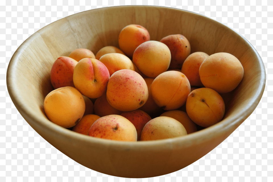 Fresh Apricots In A Bowl Food, Fruit, Plant, Produce Png Image