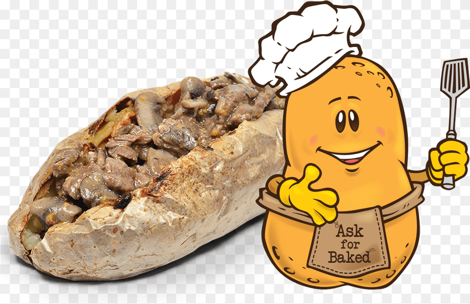 Fresh Baked Potatoes Bun, Cutlery, Fork, Baby, Person Free Png