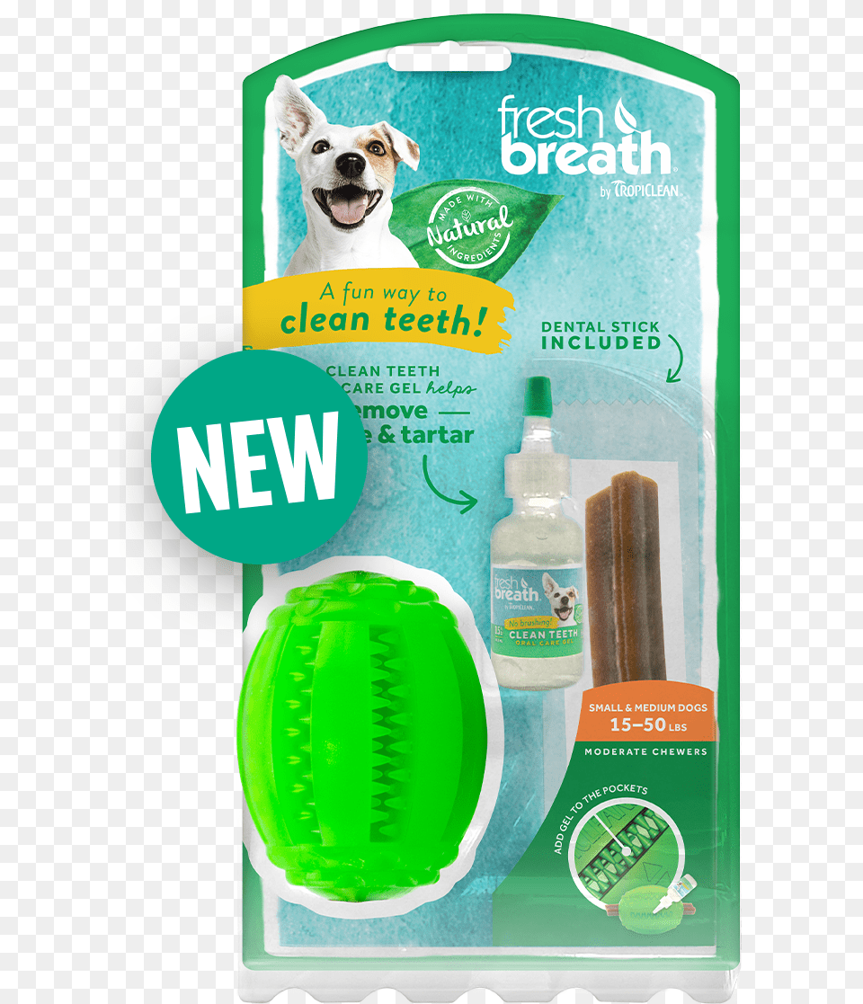 Fresh Breath By Tropiclean Clean Teeth Oral Care Fresh Non Sporting Group, Advertisement, Animal, Canine, Dog Png