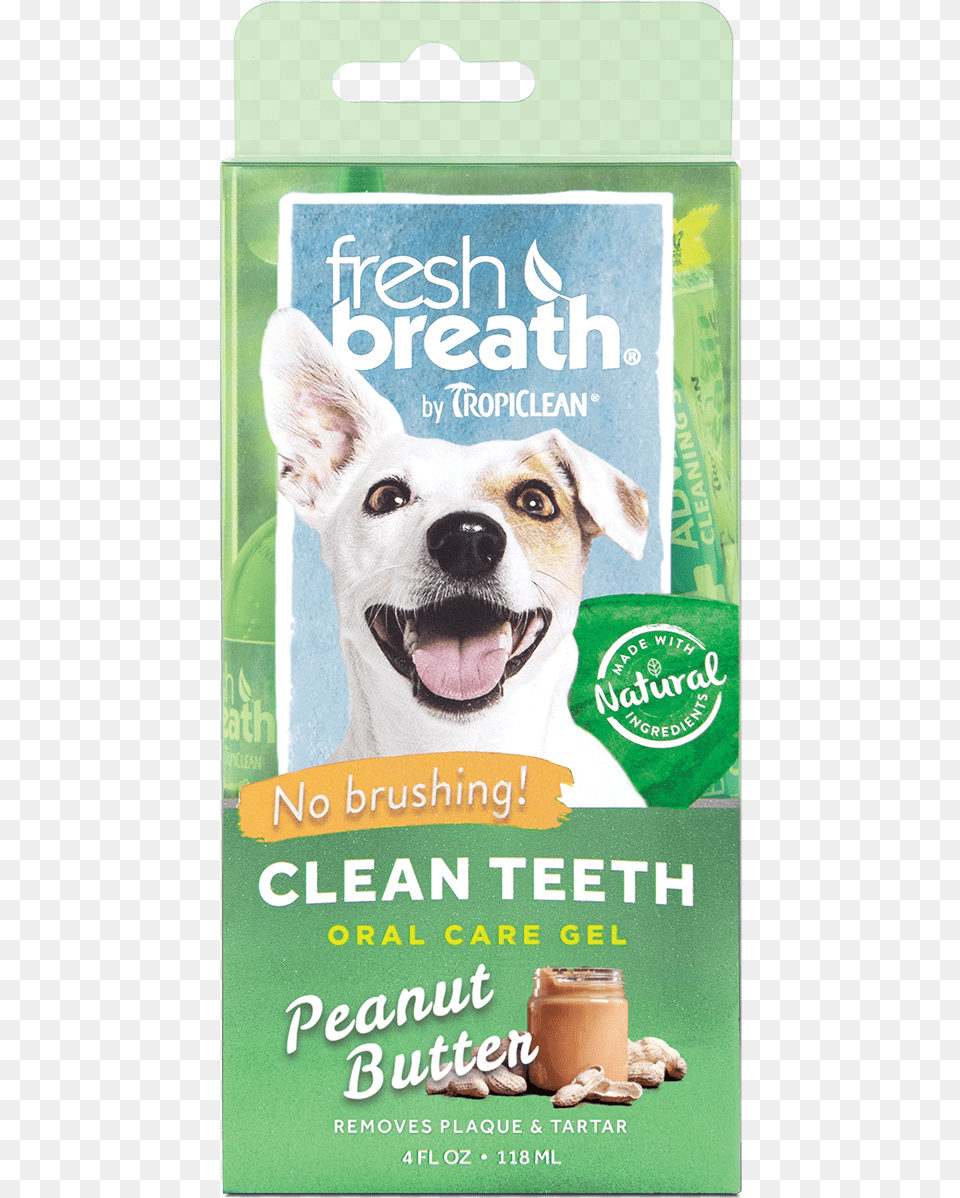 Fresh Breath By Tropiclean Peanut Butter Flavored Oral Fresh Breath Tropi Clean, Advertisement, Poster, Animal, Canine Free Transparent Png