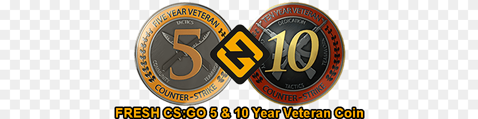 Fresh Csgo 5 Amp 10 Year Veteran Coin Accounts Good Life Recordings, Emblem, Symbol, Hockey, Ice Hockey Free Png