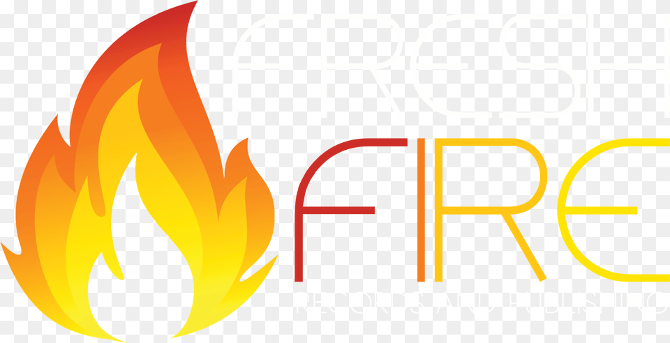 Fresh Fire Records Logo Transparent For Black Background Flame, Light Png Image
