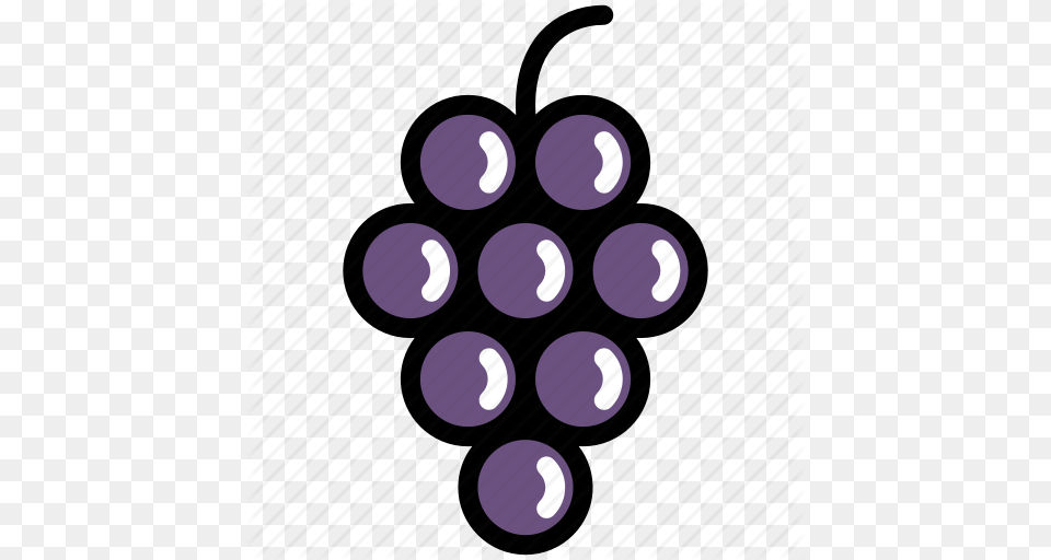 Fresh Fruit Grape Grapes Organic Sweet Wine Icon, Food, Purple, Produce, Plant Free Png