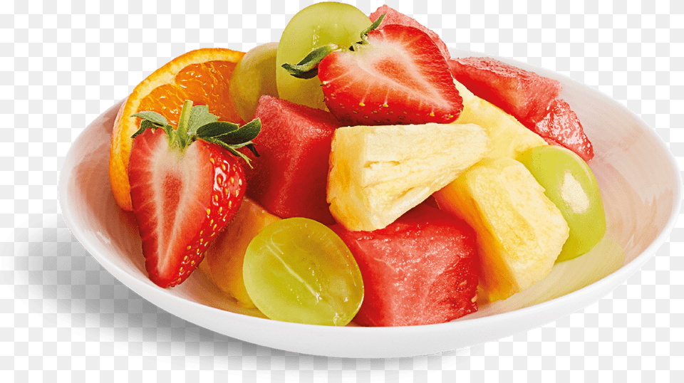 Fresh Fruit Plate Strawberry, Berry, Food, Plant, Produce Free Png Download