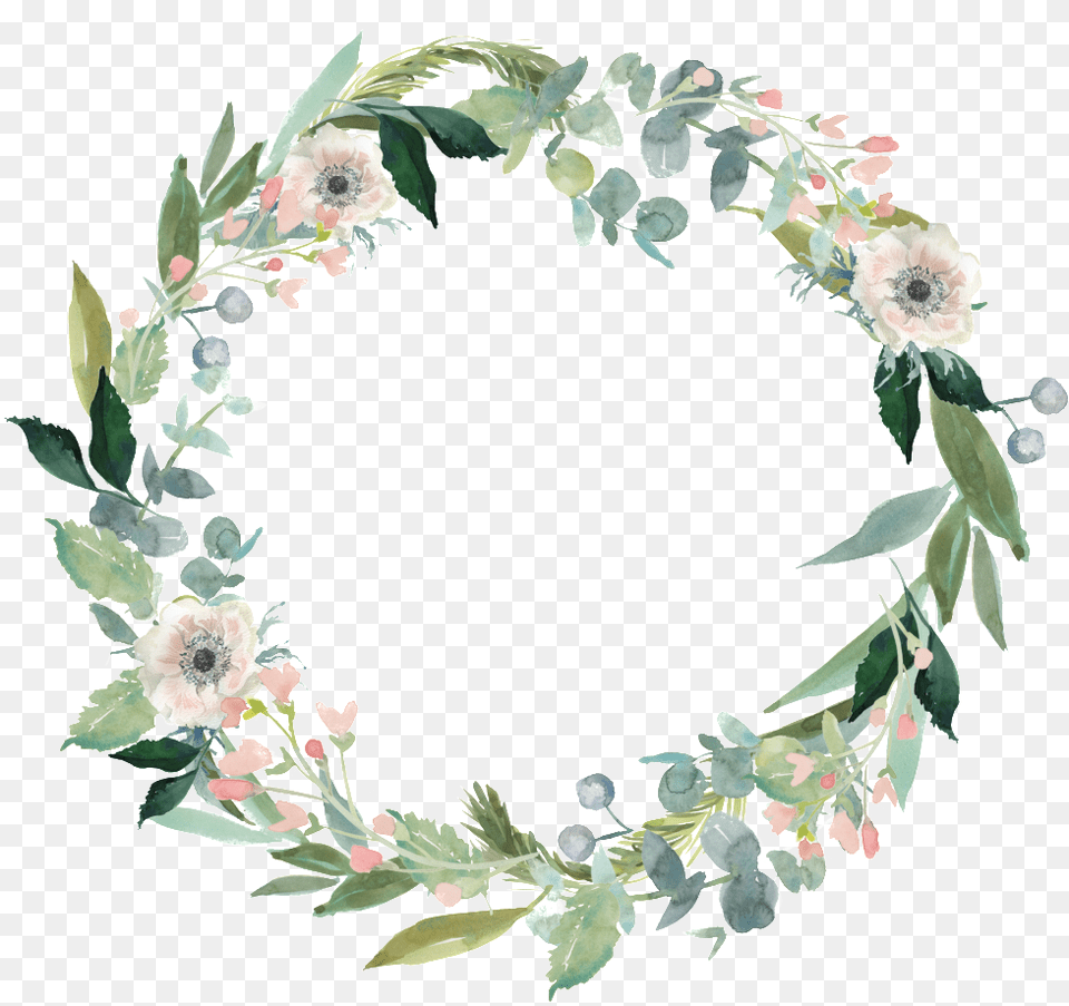 Fresh Garland Decorative Border Thank You With Floral Wreath, Plant, Art, Floral Design, Graphics Free Png Download