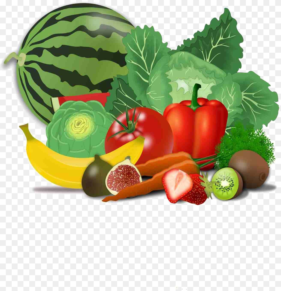 Fresh Healthy Food Transparent Fruit And Veg Clipart, Plant, Produce Free Png