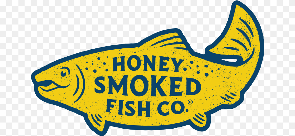 Fresh Hot Smoked Salmon Honey Fish Co Honey Smoked Fish Company, Badge, Logo, Symbol, Animal Free Transparent Png