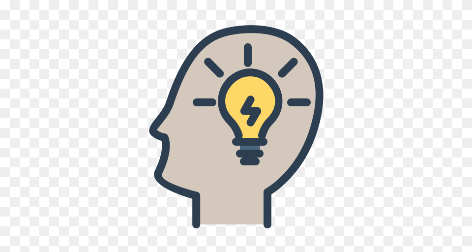Fresh Idea Head Light Bulb Mind Icon, Lightbulb, Animal, Bear, Mammal Png Image