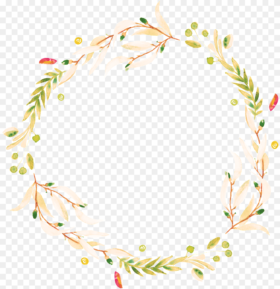 Fresh Light Flowers Hand Drawn Wreath Decorative Elements Portable Network Graphics, Art, Floral Design, Pattern, Plant Png Image