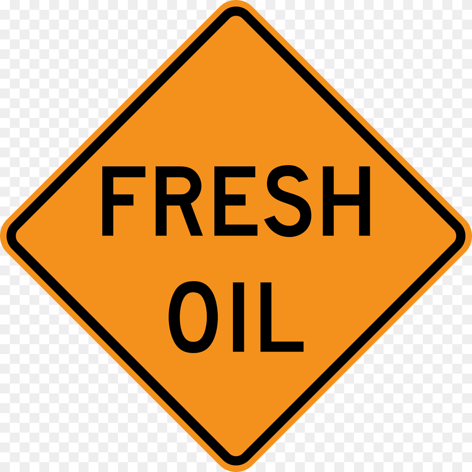 Fresh Oil On Road Clipart, Road Sign, Sign, Symbol Free Transparent Png