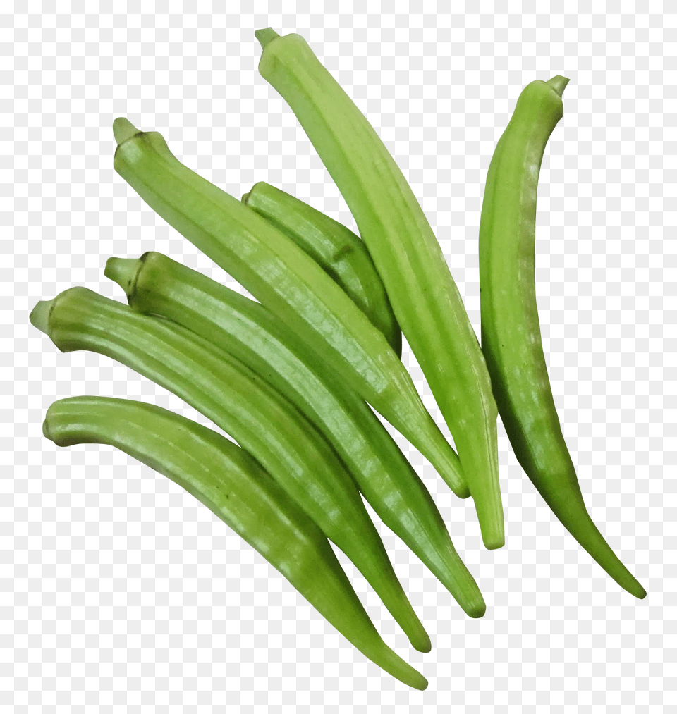 Fresh Okra Food, Plant, Produce, Vegetable Png Image