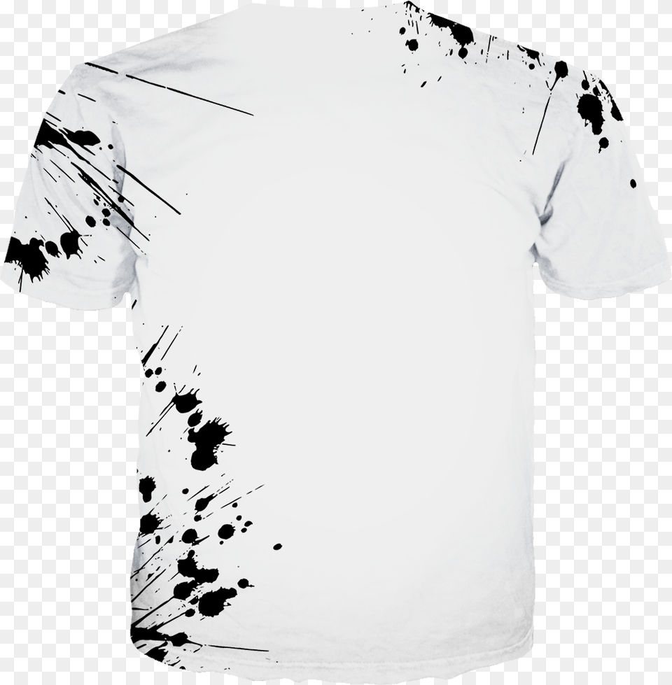 Fresh Prince 5 Fresh Splat All Over Tee Active Shirt, Clothing, T-shirt, Stain, Adult Png