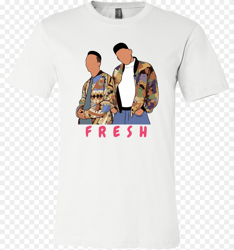 Fresh Prince Amp Jazz Tea, T-shirt, Clothing, Shirt, Person Png Image