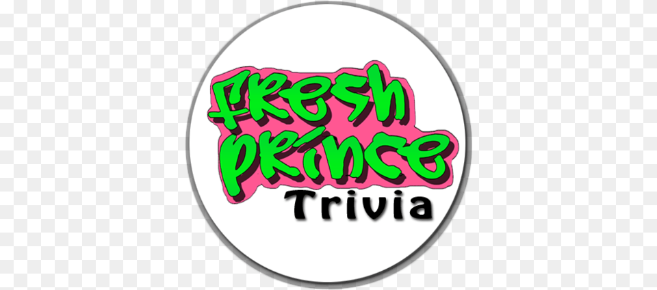 Fresh Prince Trivia Fptrivia Twitter Dot, Text, Sticker, Food, Ketchup Png Image