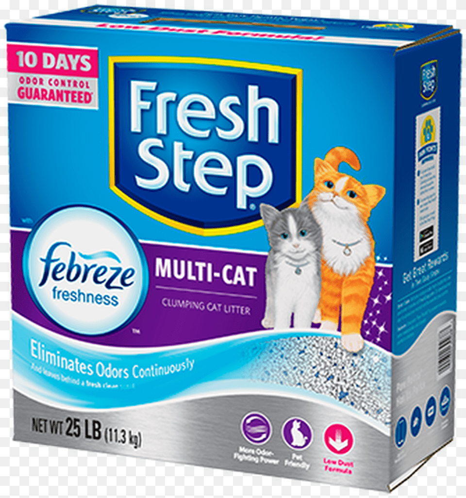 Fresh Step Multi Cat Scented Litter, Box, Animal, Mammal, Pet Free Png
