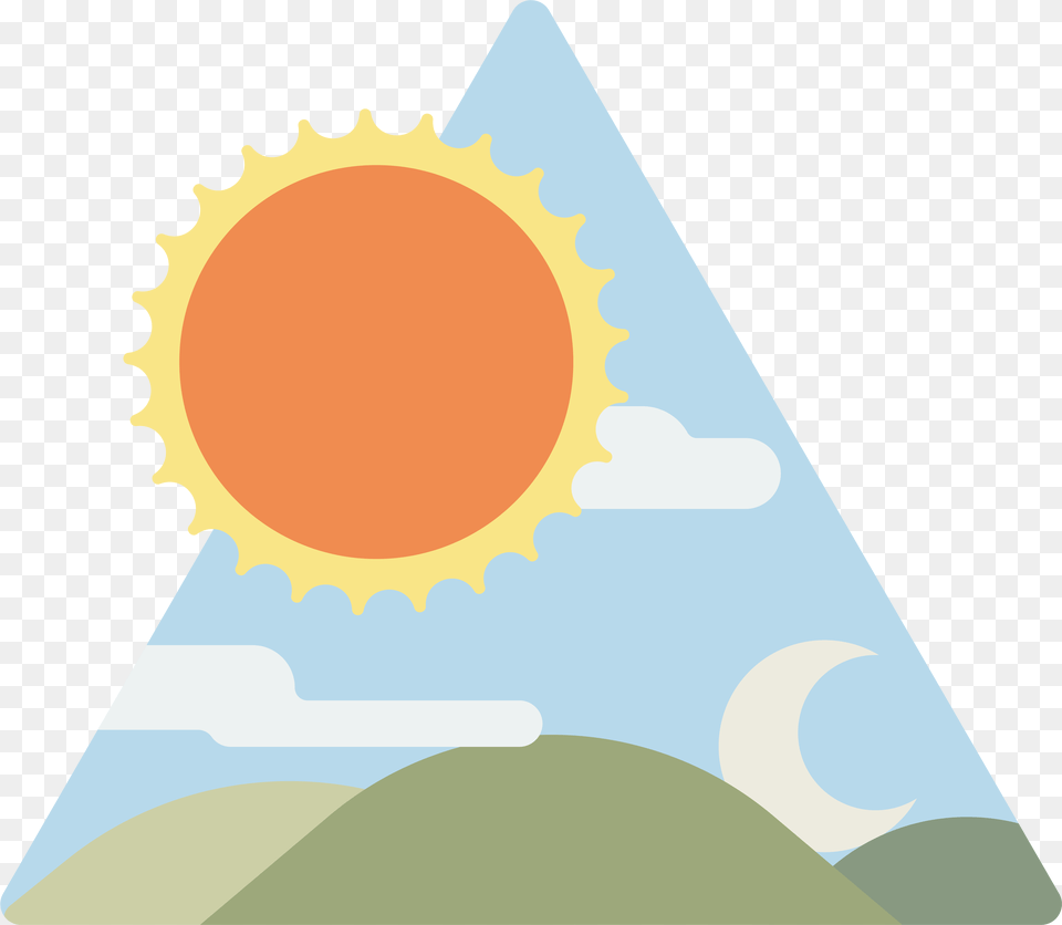 Fresh Vector Sun Blue Sky And Circle, Clothing, Hat, Person, Party Hat Png Image