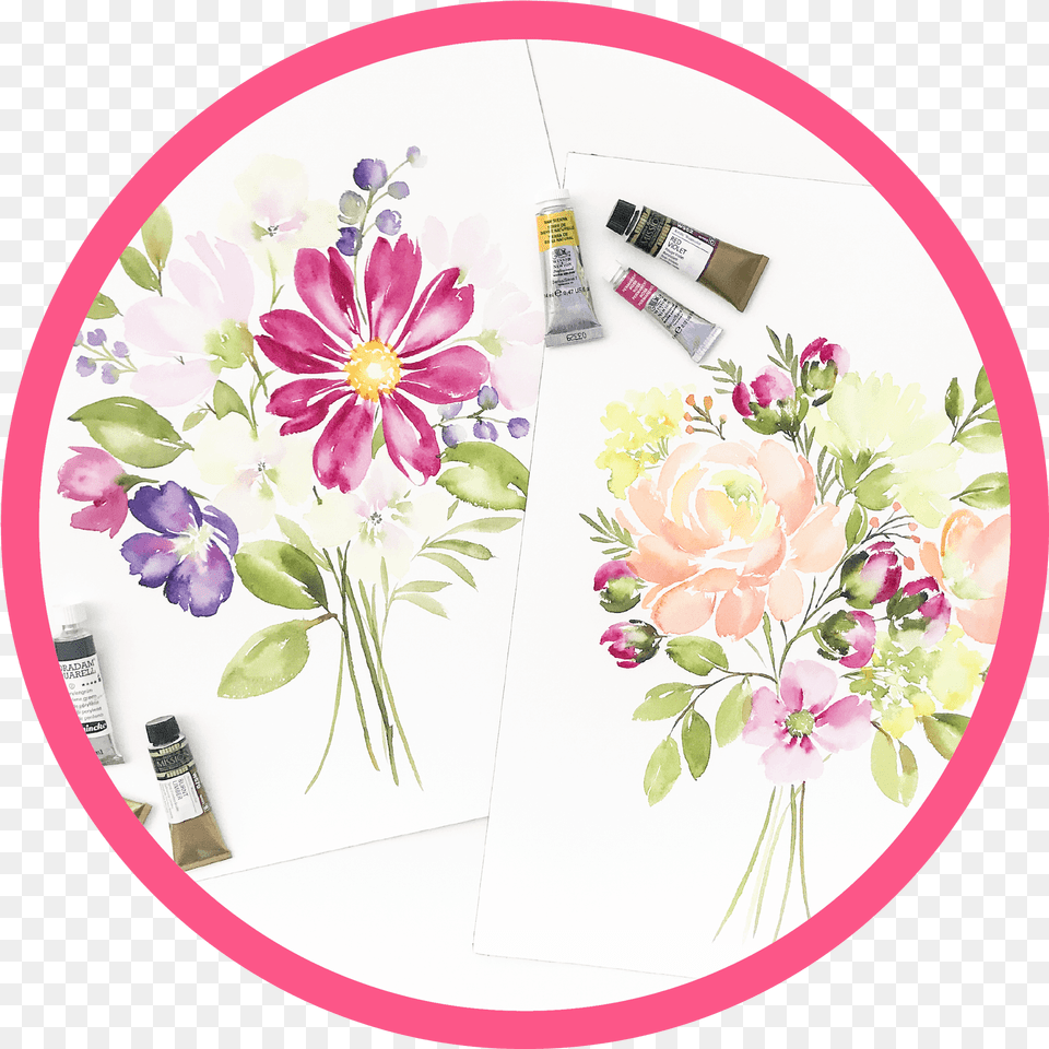 Fresh Watercolor Florals Online Course Amanda Arneill Data Mining In Anthilia, Tool, Brush, Device, Plate Png Image