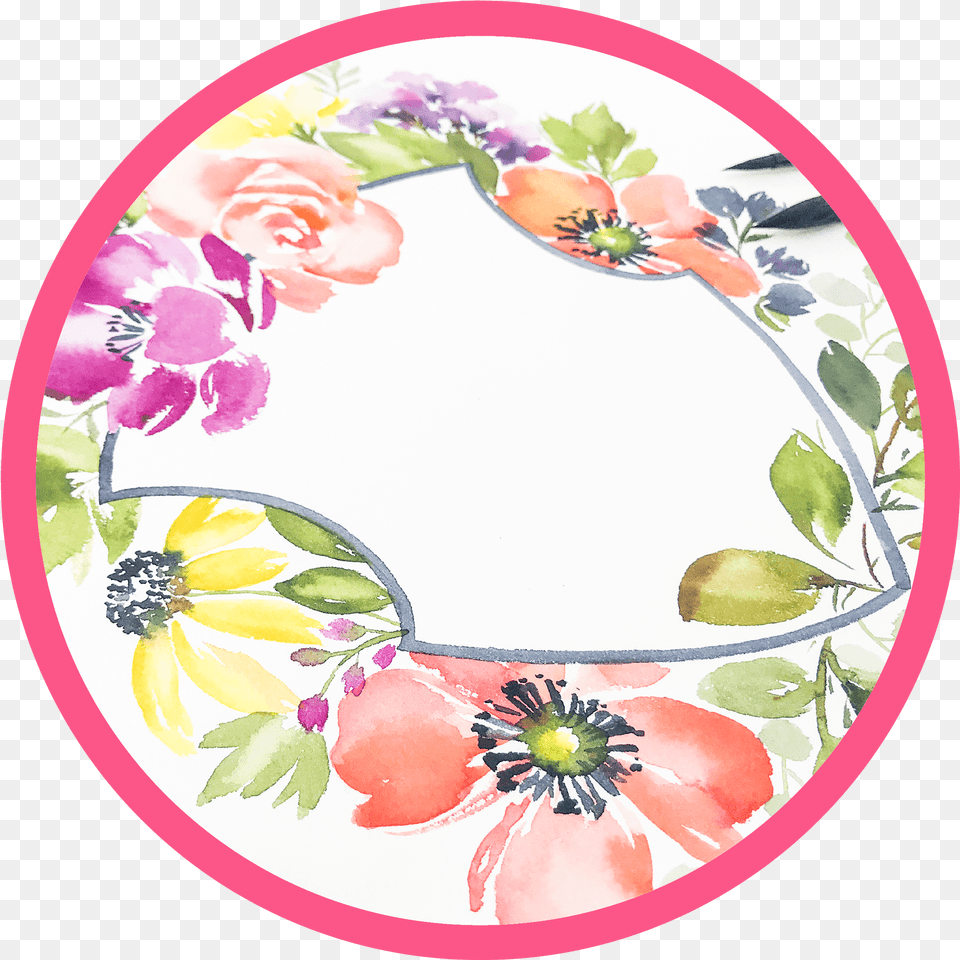 Fresh Watercolor Florals Online Course Amanda Arneill Floral Design, Plate, Art, Floral Design, Graphics Png Image